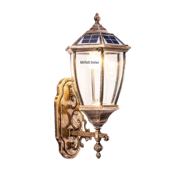 ĐÈn TrỤ CỔng HÌnh HẢi ĐĂng NĂng LƯỢng MẶt TrỜi Mifidi Solar DẠng Treo TƯỜng 28cm CỔ ĐiỂn