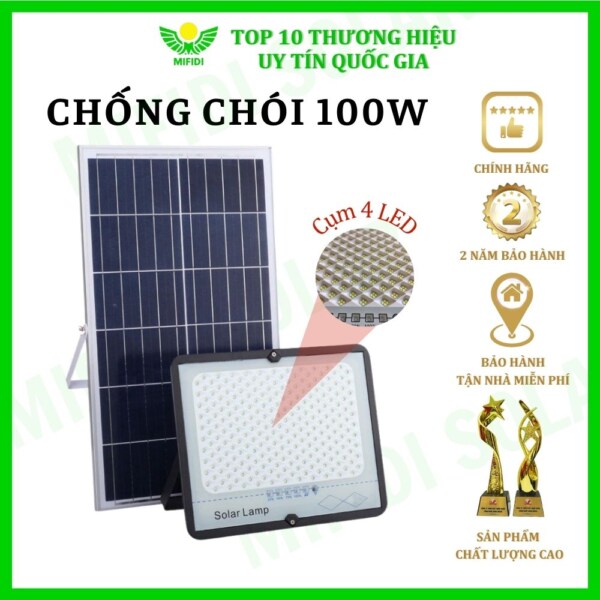 ĐÈn ChỐng ChÓi NĂng LƯỢng MẶt TrỜi Mifidi 100w HiỆn ĐẠi, ThỜi ThƯỢng