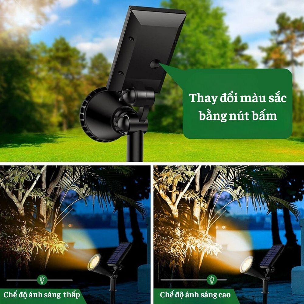 ĐÈn Pha CẮm CỎ Mifidi Solar LoẠi 18 Led Cao CẤp
