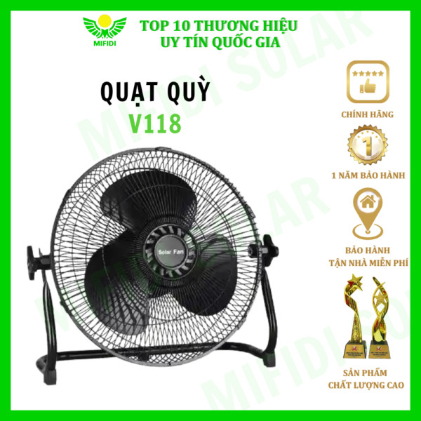 QuẠt QuỲ 15w MÃ V118 NĂng LƯỢng MẶt TrỜi Mifidi Solar Cao CẤp