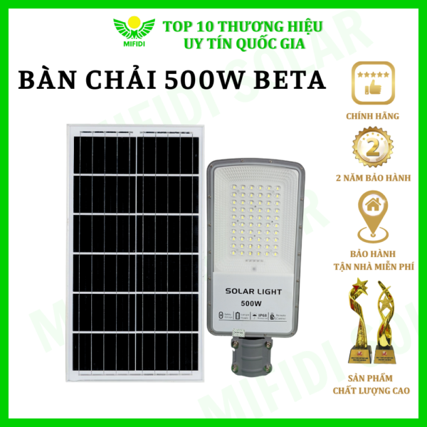 ĐÈn BÀn ChẢi 500w DÒng Beta NĂng LƯỢng MẶt TrỜi Mifidi Solar HiỆn ĐẠi