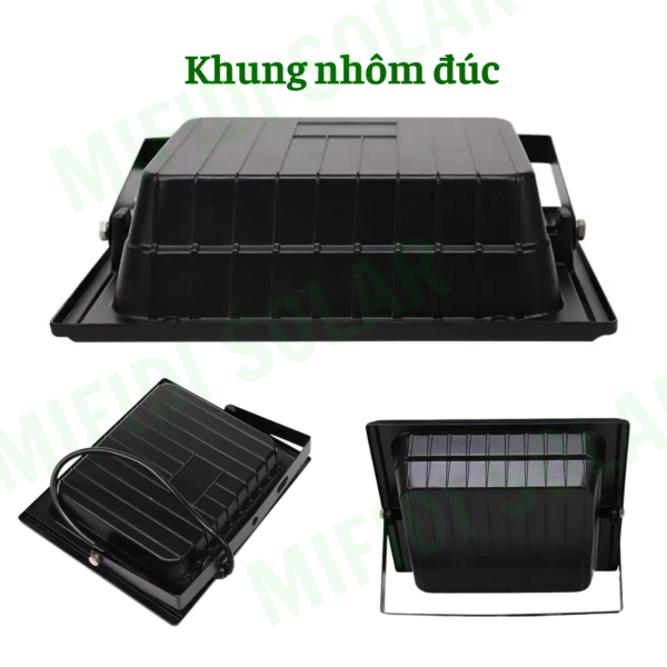 (tẤm Pin Mono) ĐÈn Pha BÁo Pin NĂng LƯỢng MẶt TrỜi Mifidi Solar 300w Ánh SÁng VÀng HiỆn ĐẠi, Cao CẤp