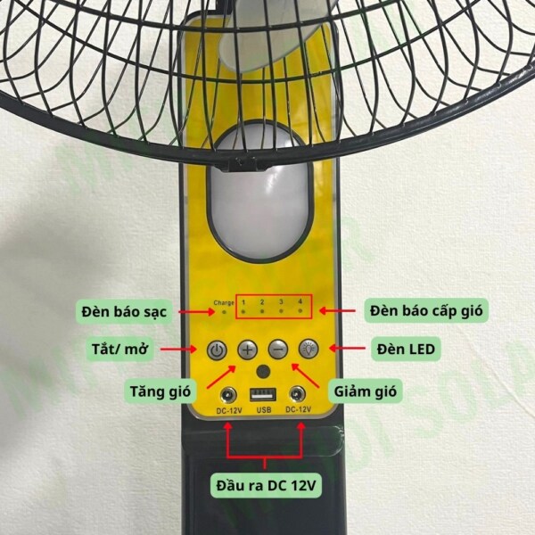 QuẠt ĐỨng D318 CÓ Remote NĂng LƯỢng MẶt TrỜi Mifidi Solar Cao CẤp