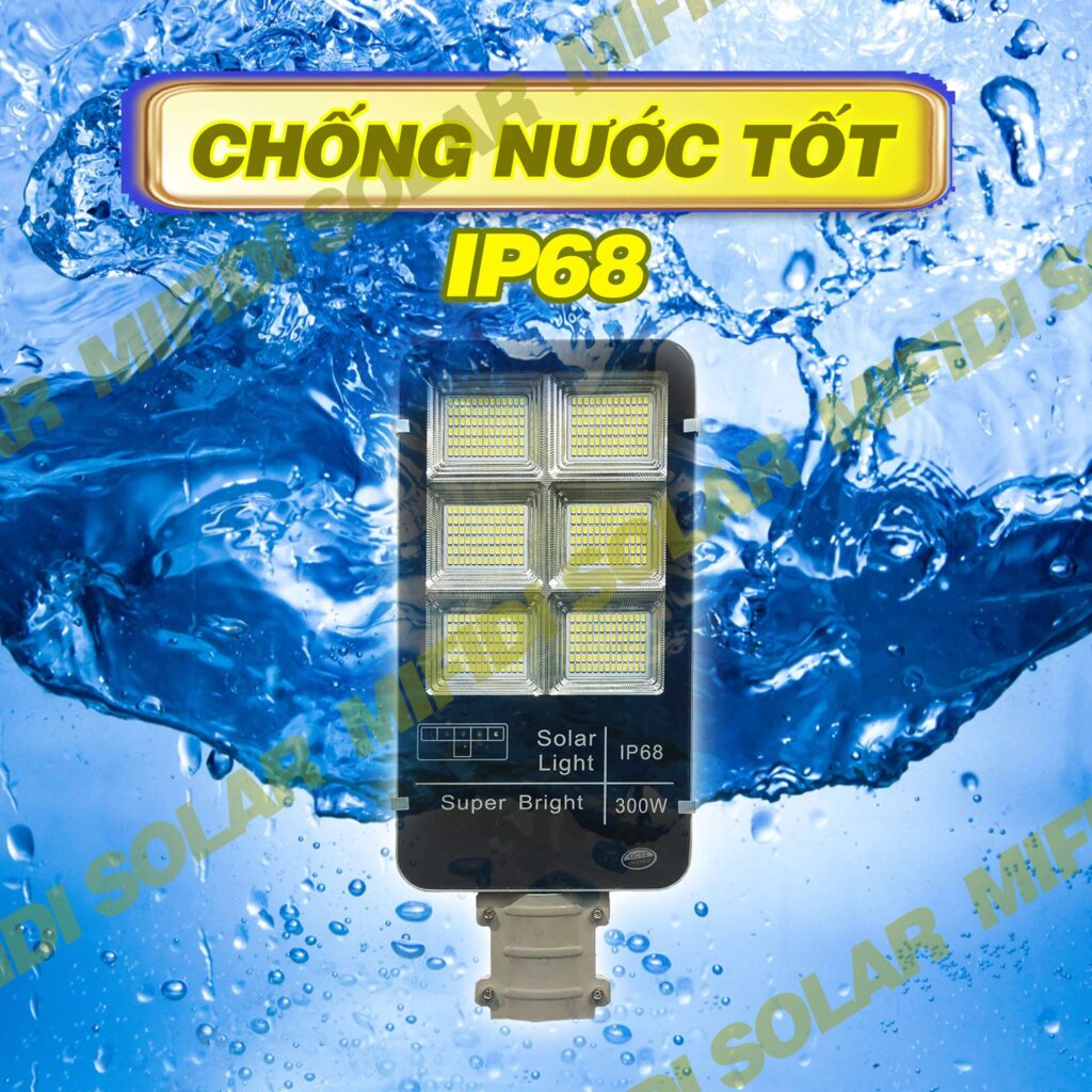 ĐÈn ĐƯỜng NĂng LƯỢng MẶt TrỜi 300w Mifidi Solar Cao CẤp SÁng XuyÊn ĐÊm