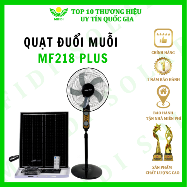 QuẠt NĂng LƯỢng MẶt TrỜi Mf218 Mifidi Solar ĐuỔi MuỖi LÀm MÁt HiỆu QuẢ